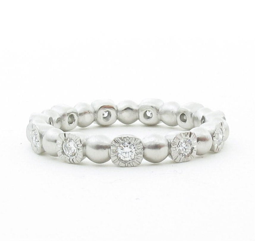 Art Deco diamond eternity ring, sizes 4.5-7