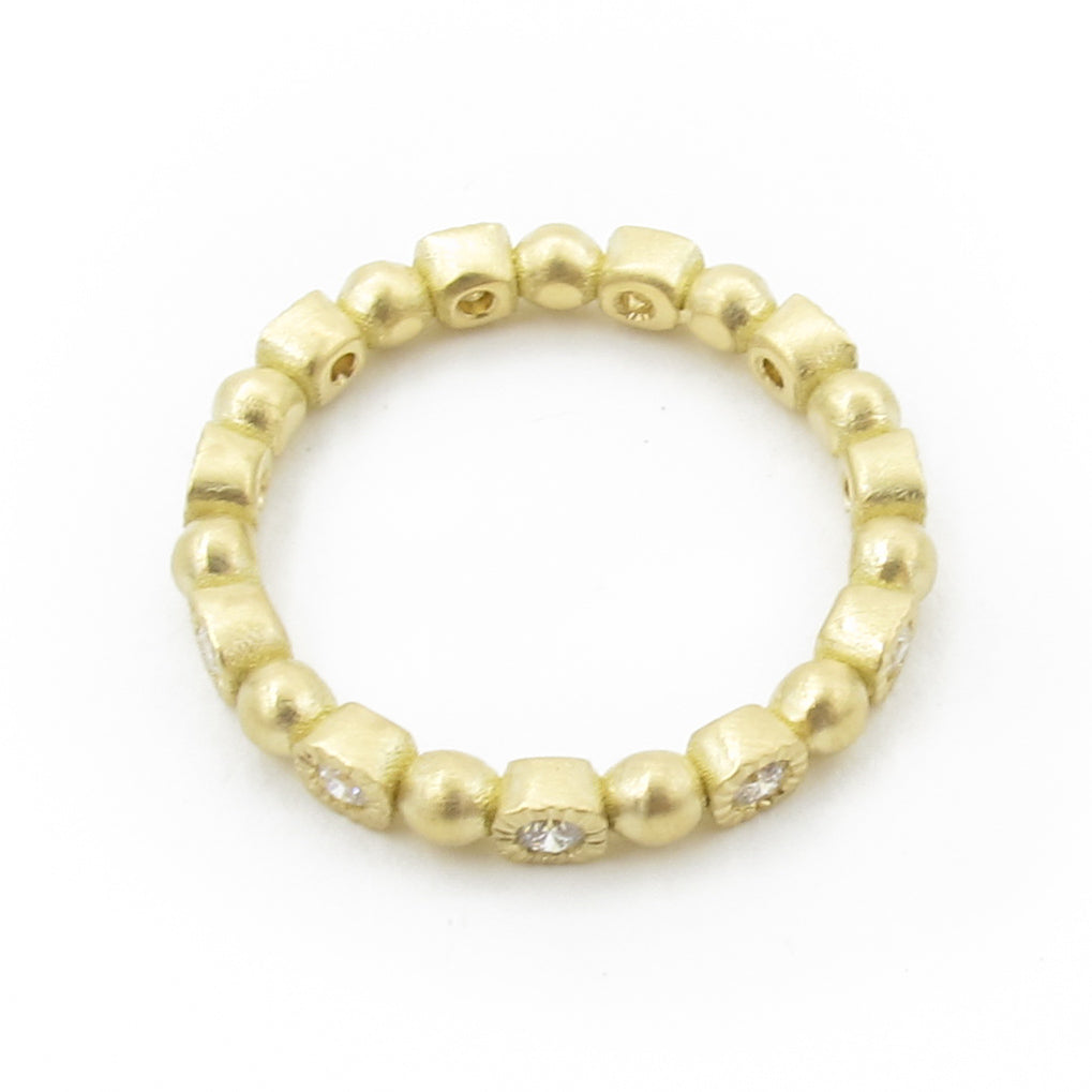 Art Deco diamond eternity ring, sizes 4.5-7