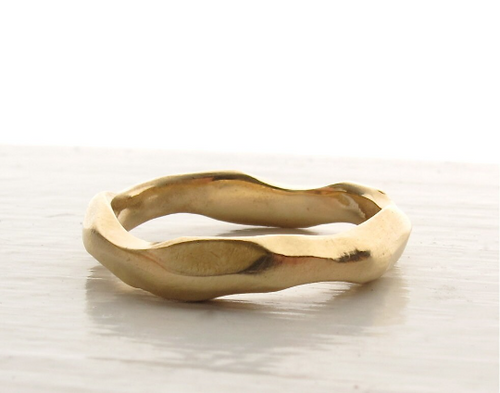 Organically Carved Driftwood Band