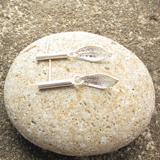 Sterling Leaves Flutter Earrings