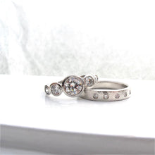 Load image into Gallery viewer, Platinum and Diamond Five Stone Ring