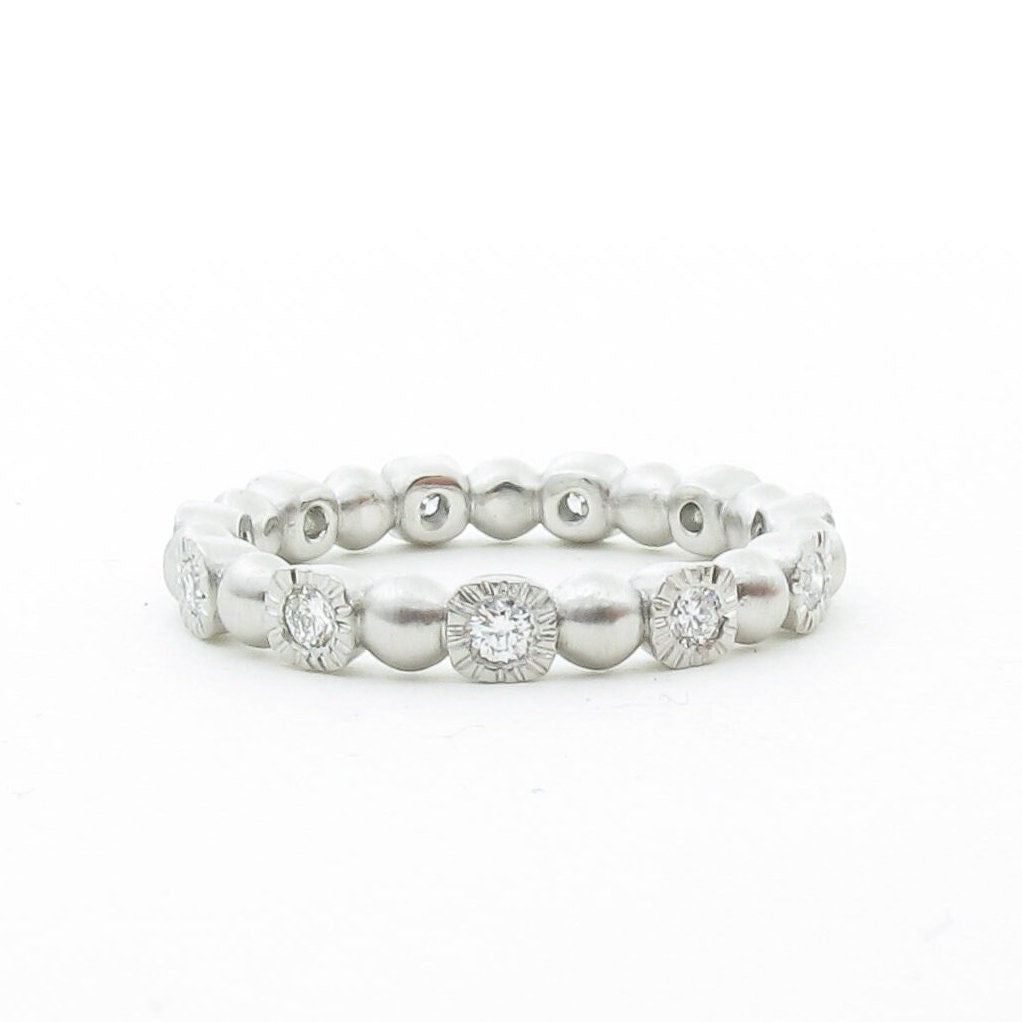 Art Deco diamond eternity ring, sizes 4.5-7