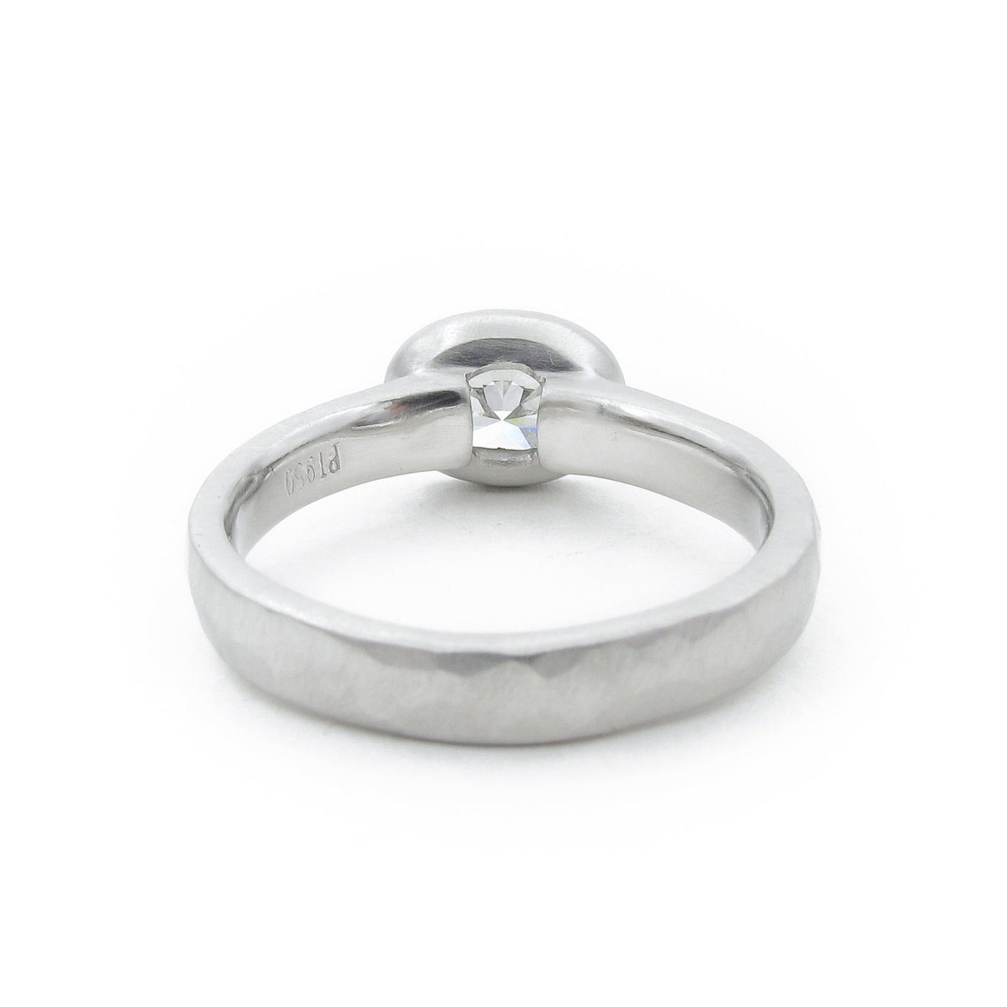 East west oval cut solitaire semi-mount, oval shaped setting for engagement ring, custom ring setting