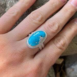 Ithaca Peak Turquoise and sterling silver ring