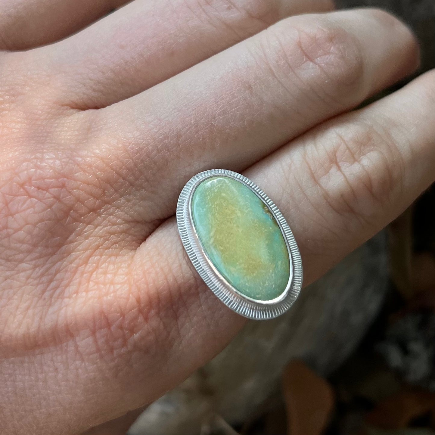 Sonoran Turquoise and sterling silver ring