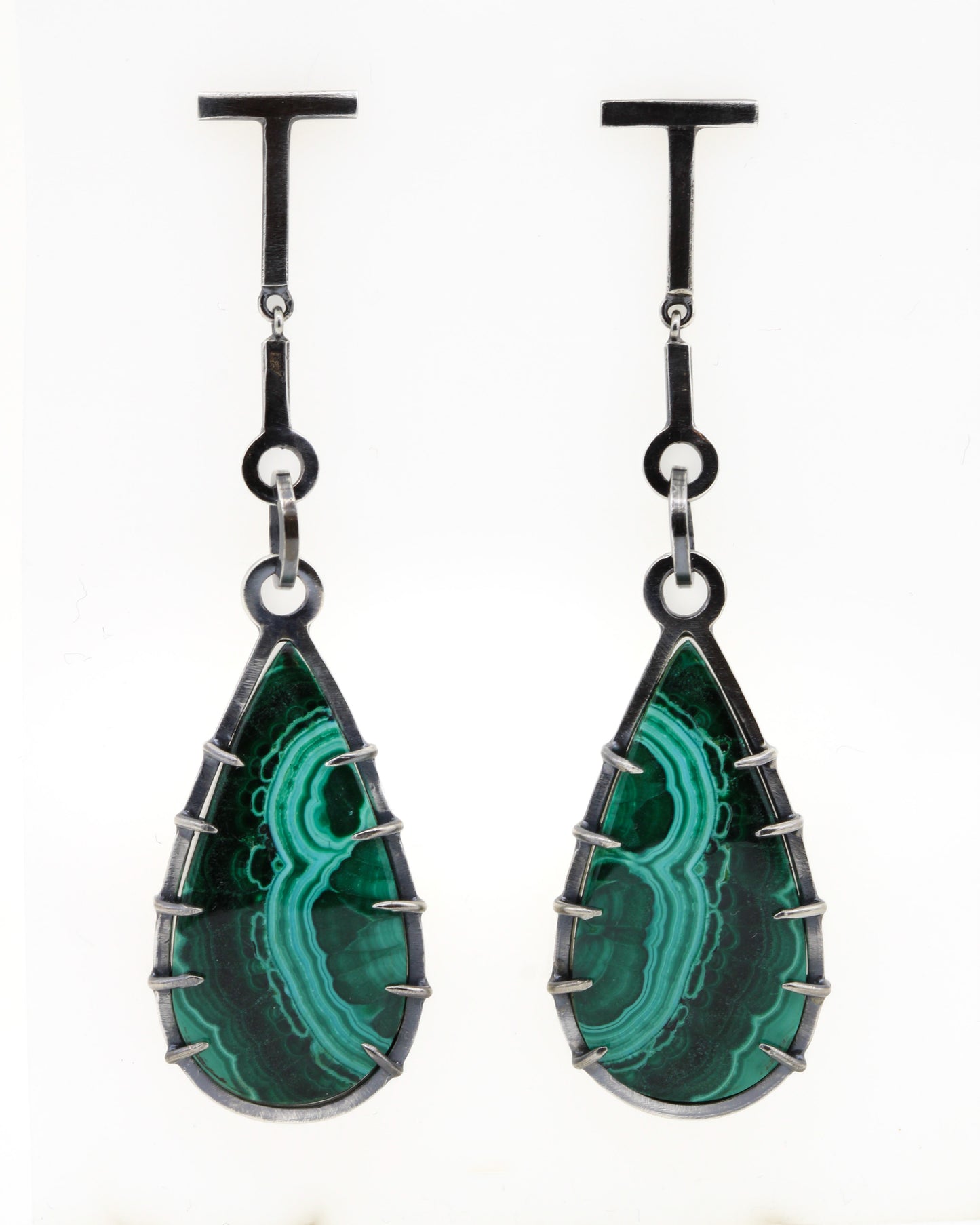 Malachite Drop Earrings
