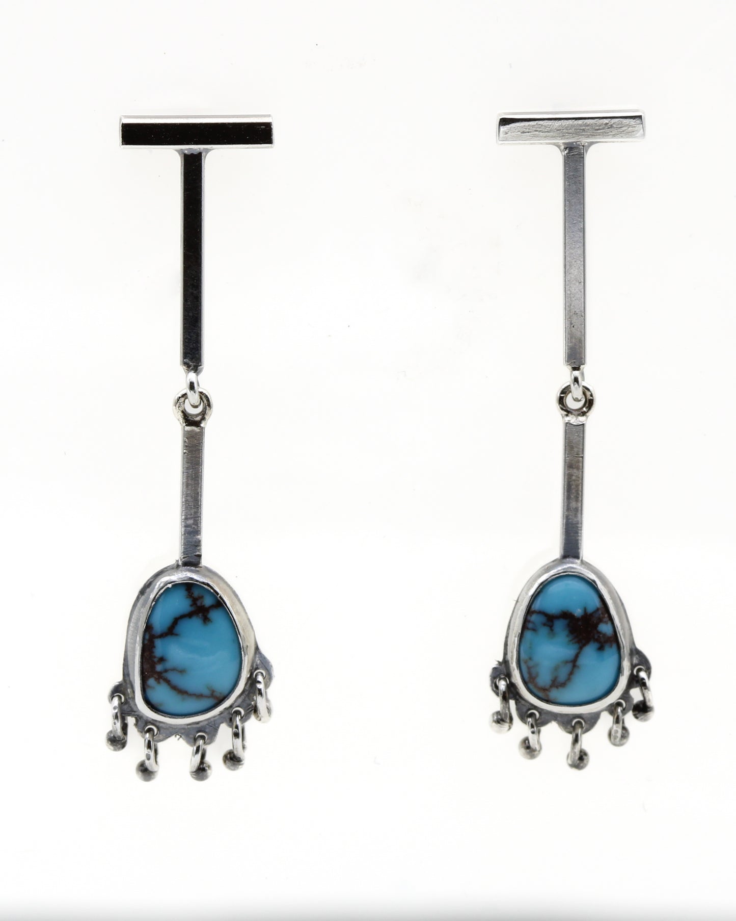 Egyptian Turquoise Petite Bar Earrings