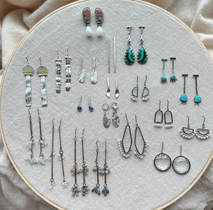 Sterling Silver and Pearl Earrings