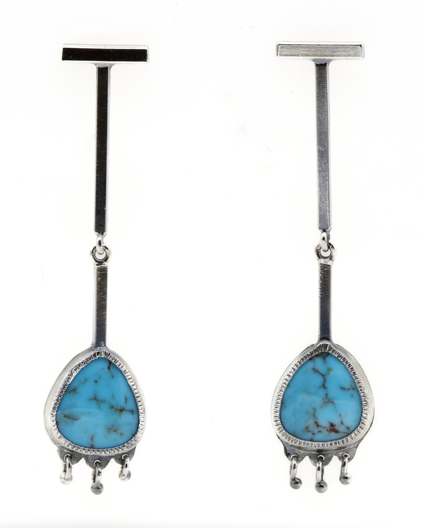 Egyptian Turquoise Bar Earrings