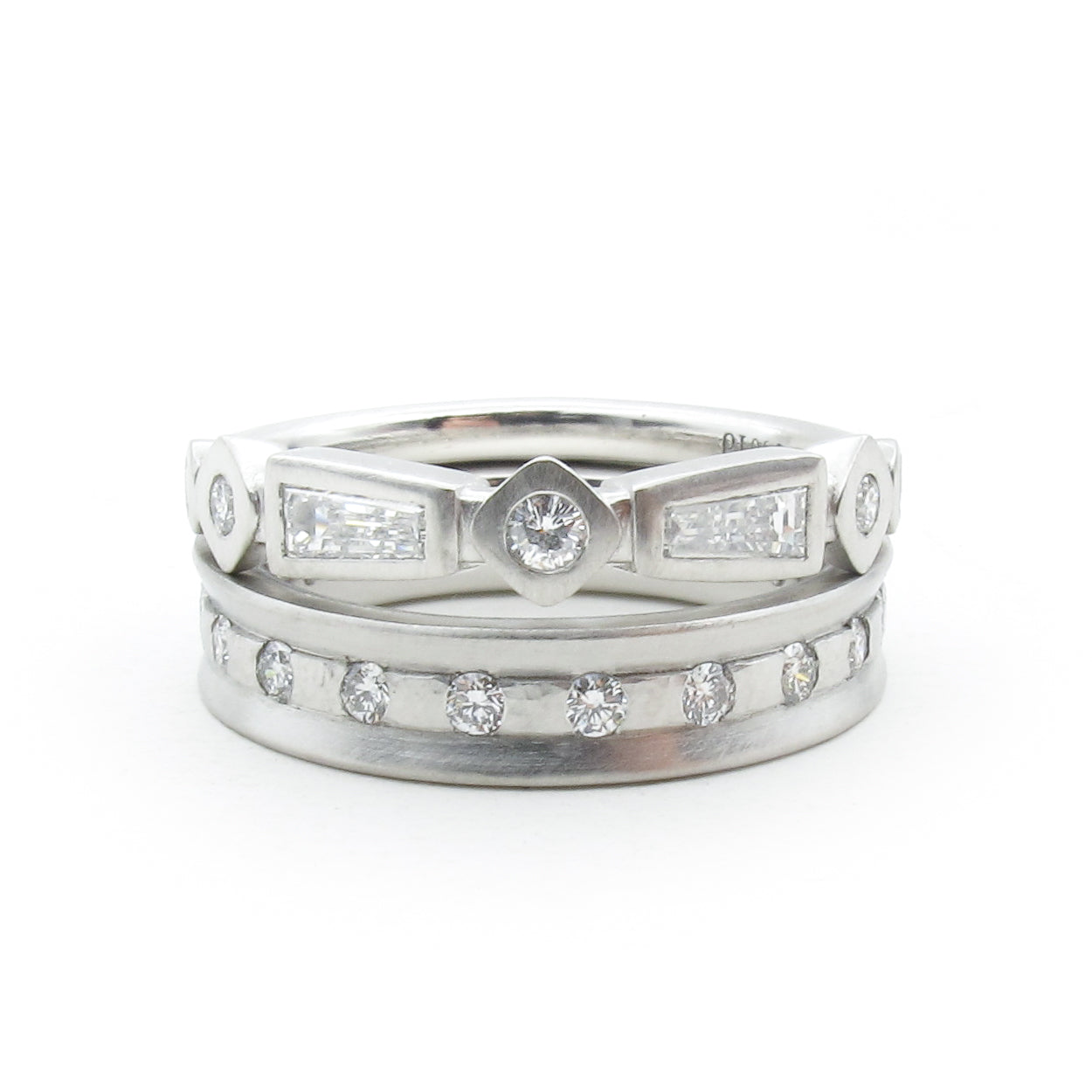 Tapered Baguette Diamond Wedding Band