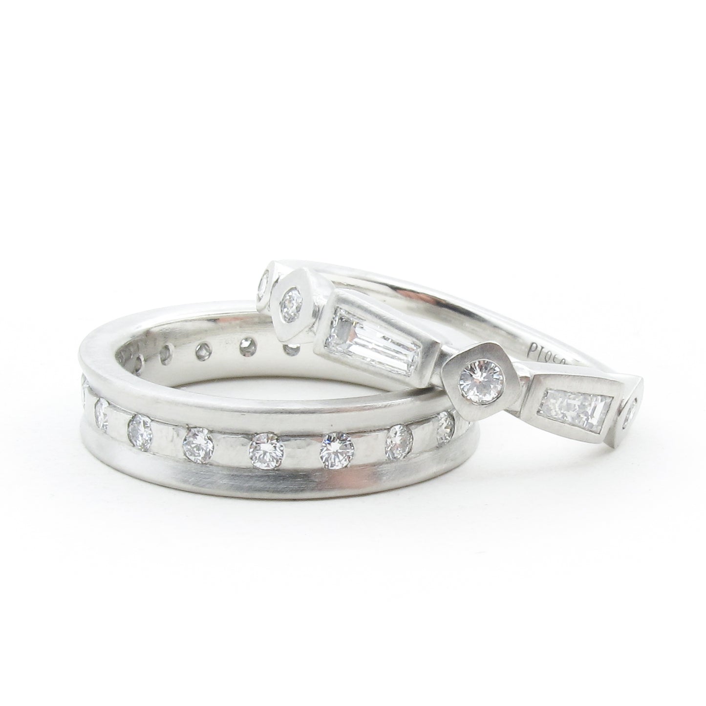 Tapered Baguette Diamond Wedding Band