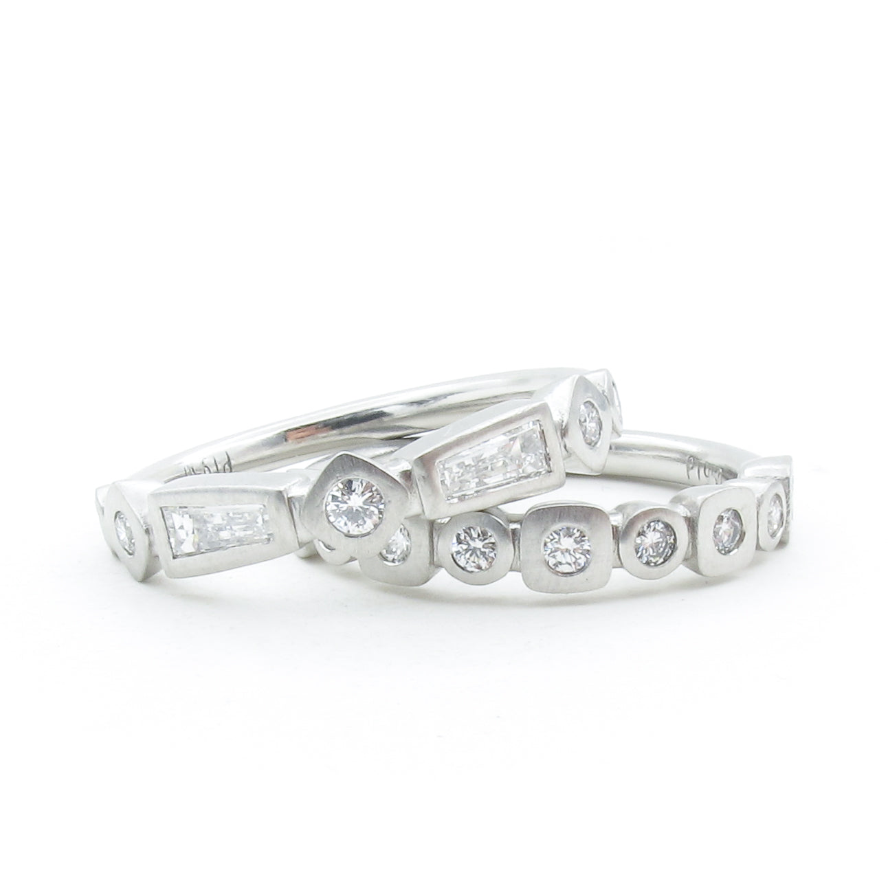 Tapered Baguette Diamond Wedding Band