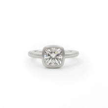 Load image into Gallery viewer, Cushion cut moissanite stone