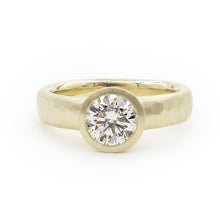 Load image into Gallery viewer, Wide Band Moissanite Engagement Ring