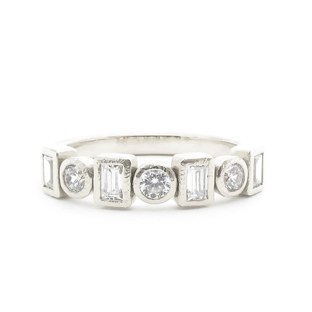 Baguette Diamond Stacking Band