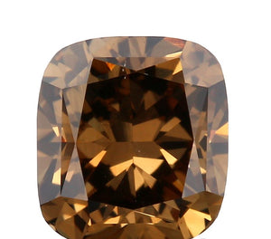 Fancy Cognac Cushion Cut Diamond