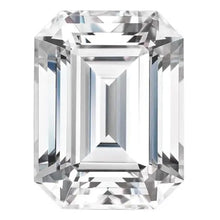 Load image into Gallery viewer, Emerald cut moissanite stone