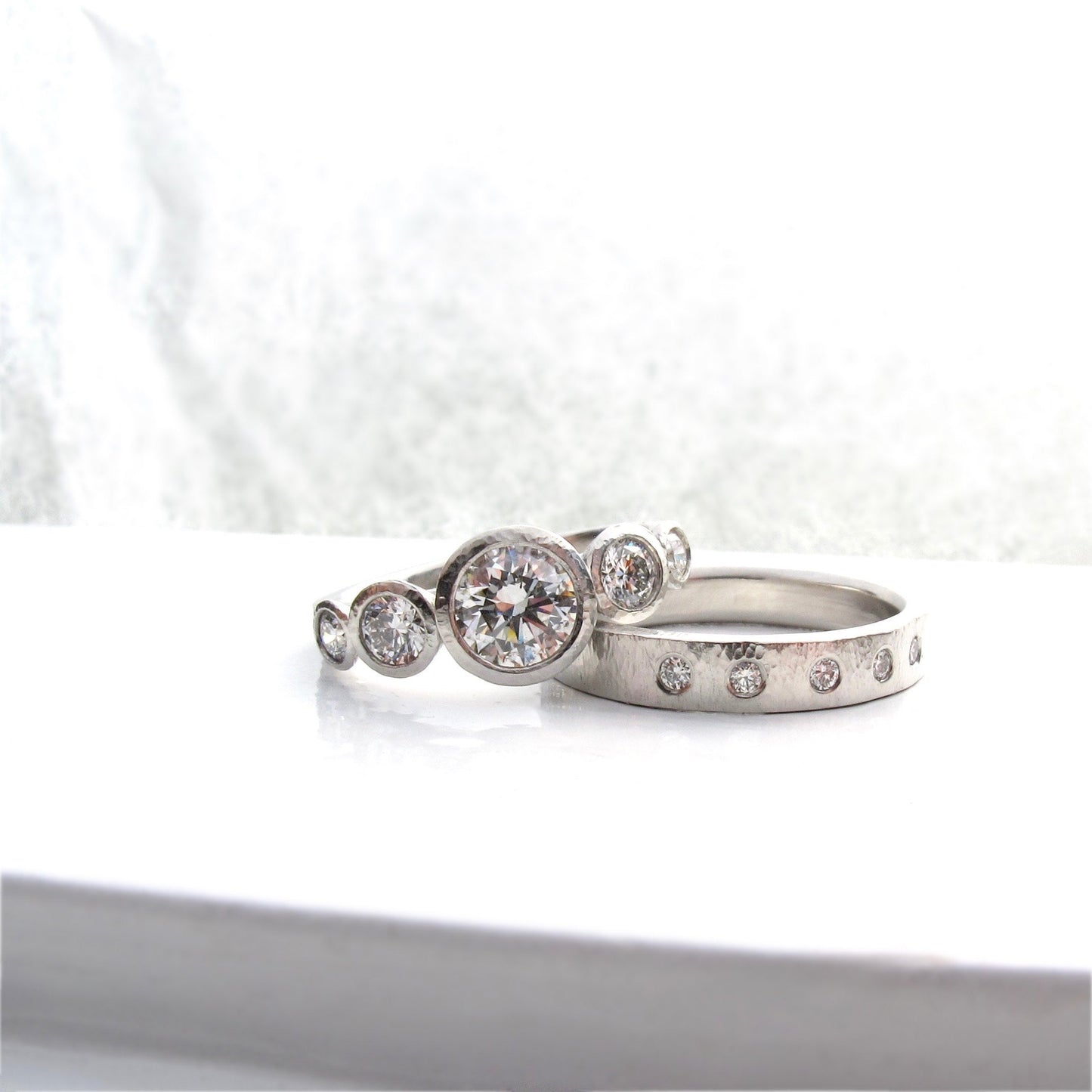 Platinum and Diamond Five Stone Ring