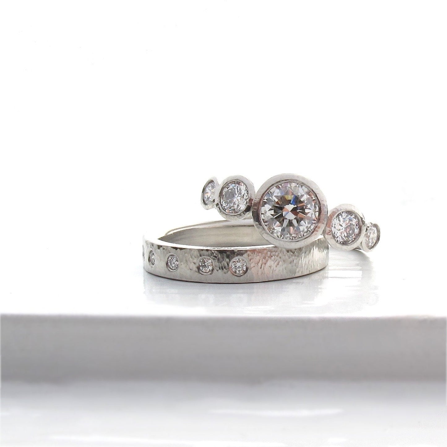 Platinum and Diamond Five Stone Ring