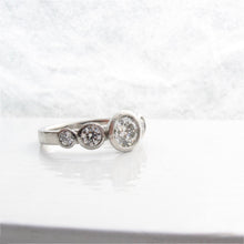 Load image into Gallery viewer, Platinum and Diamond Five Stone Ring