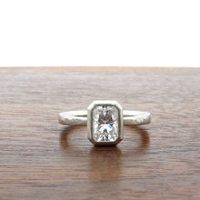 Load image into Gallery viewer, Radiant emerald cut moissanite stone
