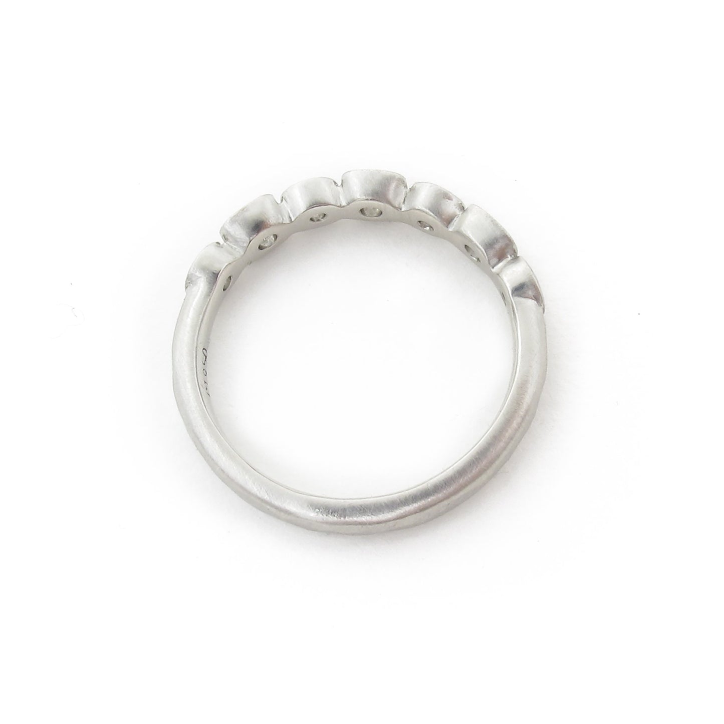 Platinum and Diamond bezel band