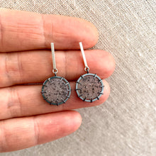 Load image into Gallery viewer, Sterling silver and silver confetti  druzy