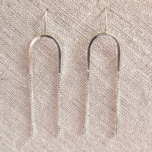 Load image into Gallery viewer, Sterling silver chain earrings