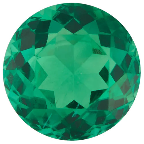 Lab grown round emerald