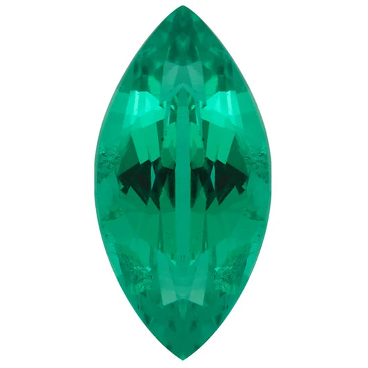 Lab grown marquis cut emerald